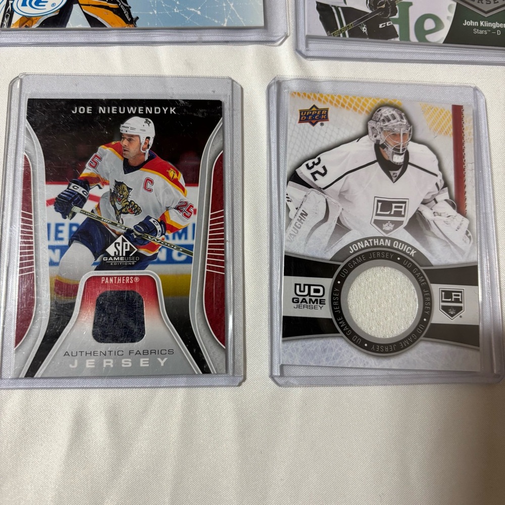 NHL Jersey‎ Patch Card Lot – UD Game Jersey / SP / Fleer Inserts - Picture 2 of 6